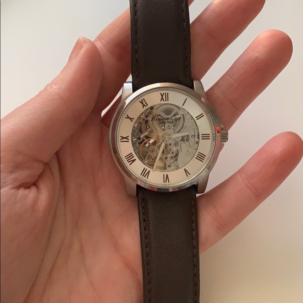 Kenneth Cole Leather Automatic Watch